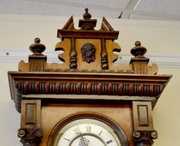 German 3 Weight Oak Vienna Regulator Clock