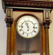 German 3 Weight Oak Vienna Regulator Clock