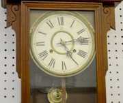 Waterbury “Eton” Oak Hanging Wall Clock