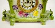 Ansonia “La Champagne” Green China Clock