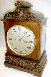 RARE! Dent, London Oak Carved Fusee Clock