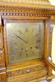 Antique European 8 Bell Bracket Clock