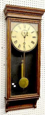 Gilbert “Lorraine” Carved Oak 1wt Wall Clock