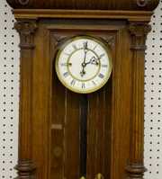 3 Weight Carved Oak Vienna Regulator Clock, 66″