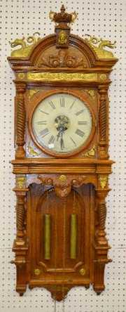 Waterbury “Augusta” Oak Weight Driven Clock