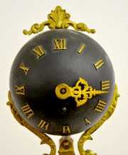 French A. Moreau Lady Swinging Ball Clock