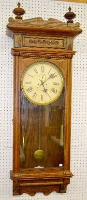Waterbury Oak Regulator “No. 54” 2wt Clock