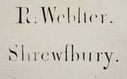 R Webster, Shrewsbury Calendar Grandfather Clock