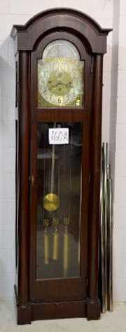 Grand Rapids, MI 9 Tube Mahogany Tall Case Clock