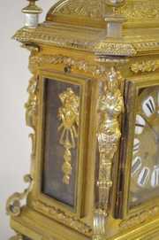 LeRolle Paris Brass Chiming Bracket Clock