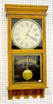 Ingraham “Northwestern” Oak Regulator Clock