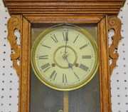 Waterbury “Springfield” Oak Hanging Wall Clock