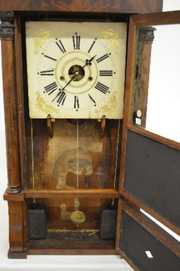 2 Weight Mahogany Triple Decker Shelf Clock