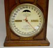 Ithaca “No. 7” Walnut Double Dial Calendar Clock