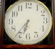 Ingraham “Western Union” Oak RR Adv. Wall Clock