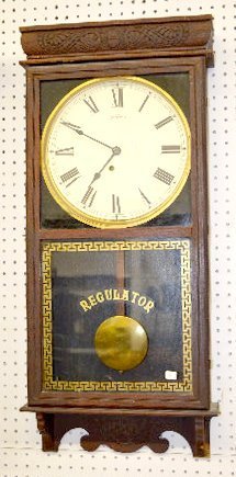 Ingraham “Western Union” Store Regulator Clock