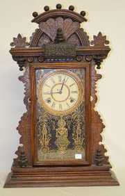 Ingraham “Bullion” Oak Kitchen Clock