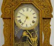 Sessions “Grand No. 3” Oak Kitchen Clock