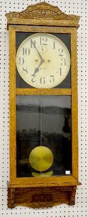 New Haven “Tampico” Oak Wall Clock