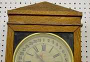 Ingraham “Landau” Oak Calendar Clock