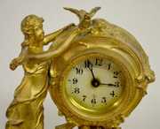 Gilbert Art Nouveau Lady Novelty Clock