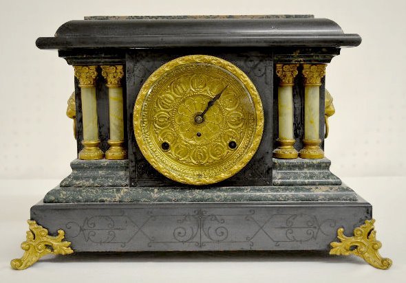 Seth Thomas Enameled Wood Mantel Clock