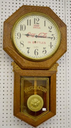 Ingraham “Bristol” Oak Coca-Cola Clock