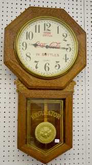 Ingraham “Bristol” Oak Coca-Cola Clock