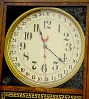 Gilbert “Western Union” Oak Store Regulator Clock