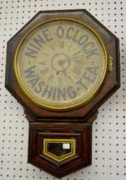 Ingraham Advertising Clock, Nine O’Clock Tea