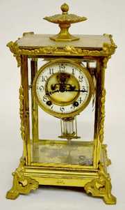 New Haven “Tycoon” Crystal Regulator Clock