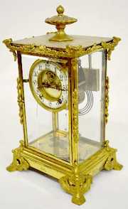 New Haven “Tycoon” Crystal Regulator Clock