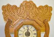 New Haven “Norwich No. 1434” Oak Kitchen Clock