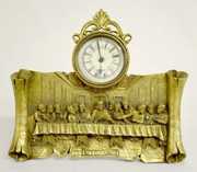 Germany Brass “Last Supper” Dresser Clock