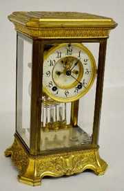 Ansonia “Vulcan” Crystal Regulator Clock