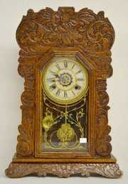 Waterbury “Brighton” Oak Kitchen Clock