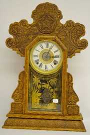 Ingraham “Urania” Oak Kitchen Clock