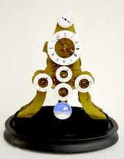 Contemporary 7 Function Skeleton Clock