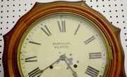 Anglo-American Inlaid Wall Clock