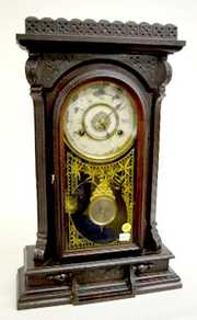 New Haven “No. 512” Walnut Kitchen Clock