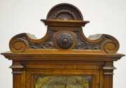 “M. B.” Burled Walnut Mantel Clock