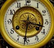 Waterbury “Valley” Metal Case Mantel Clock
