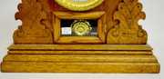 EN Welch “Spontini” Oak Cabinet Clock