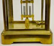 Ansonia “Prism” Brass Crystal Regulator Clock