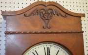 New Haven Mahogany Carved Wall Clock