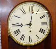 New Haven Mahogany Carved Wall Clock