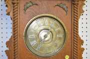 Oak Waterbury Study 2 Weight Wall Clock