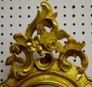 Bucherer Gold Gilt Hanging Cartel Clock