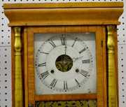 S. Thomas Rosewood Gilt Column Shelf Clock