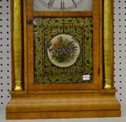 S. Thomas Rosewood Gilt Column Shelf Clock